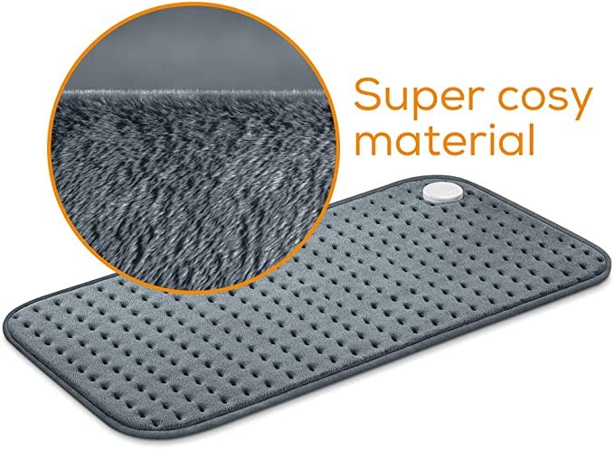 Beurer heating pad HK 123, comfortable heating pad, with 3 temperature levels and automatic closing function, machine washable, made in Europe, XXL format 60 x 30cm