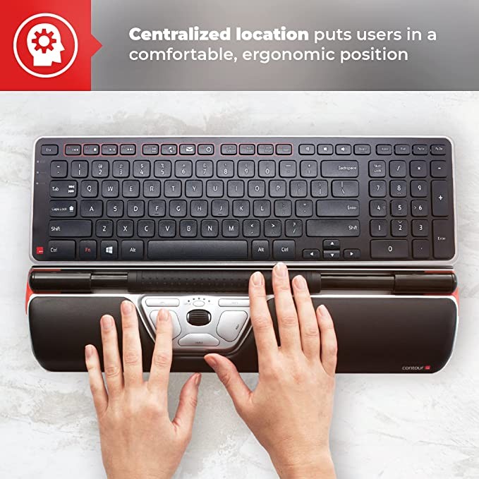 Scroll wheel mouse Re:d ergonomic design 8 mouse silver/black/red